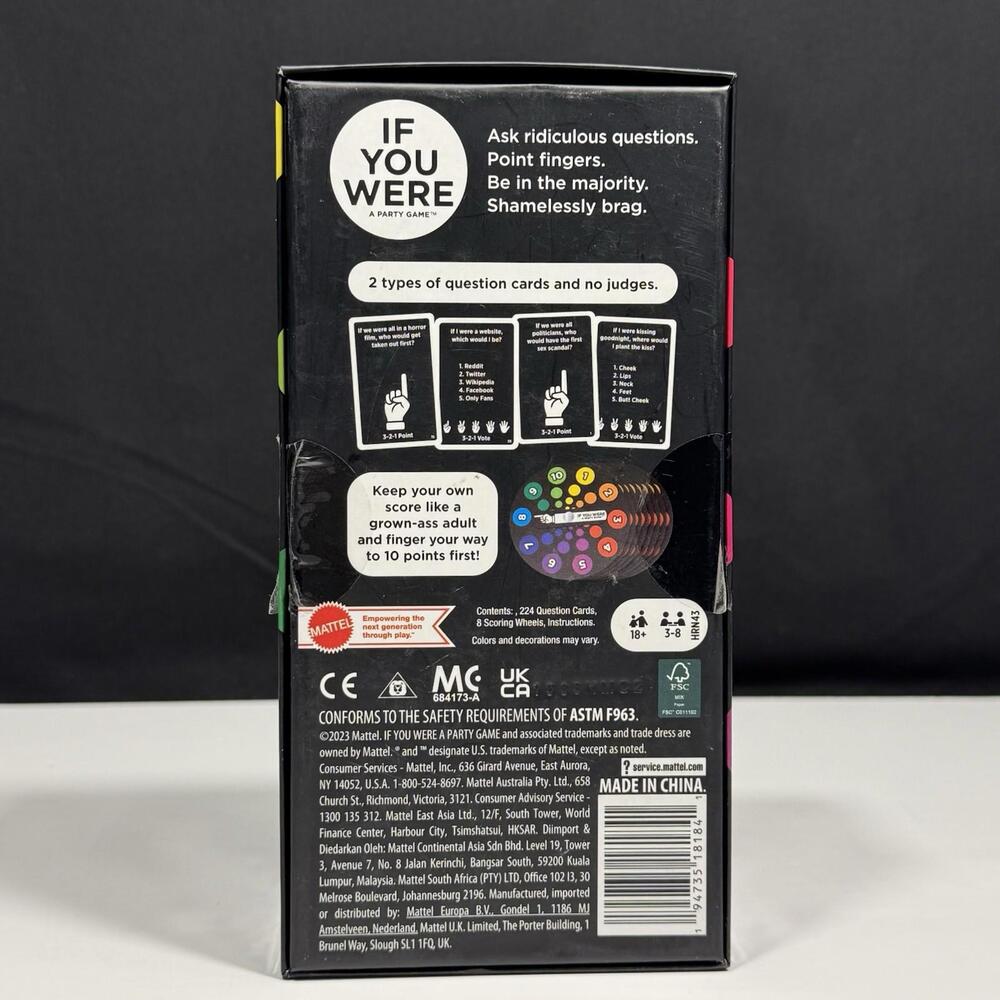 Mattel If You Were Party Game for Adults with Questions & Finger Voting - Picture 2 of 8